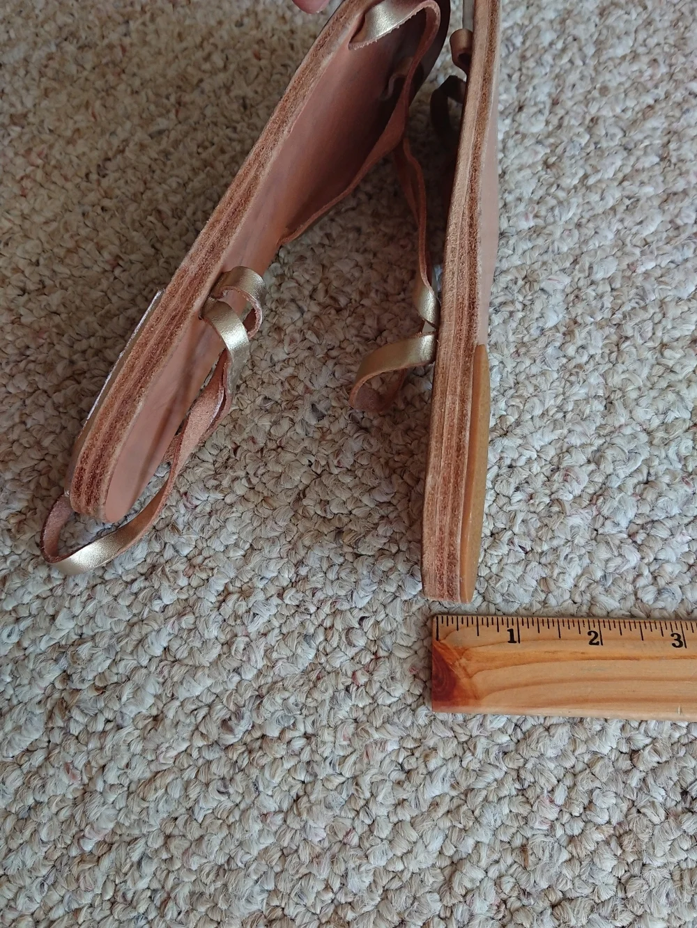 Ancient Greek Sandals Apli Eleftheria metallic-effect leather sandals size 6.5